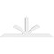 Ekena Millwork Richland Architectural Grade PVC Gable Bracket, 108"W x 40 1/2"H x 6"D x 6"F, 9/12 Pitch GBP108X41X0606RIC00 - alternate 4